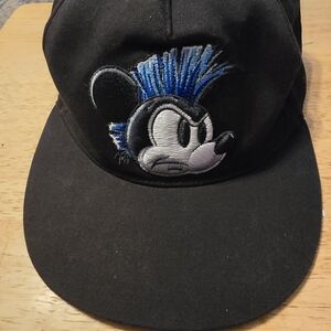 Mickey Mouse Disney Parks Mohawk Baseball Cap Black Blue Youth Kids One Size Hat